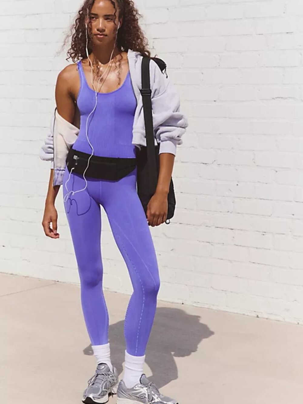 Free People Movement Good Karma Daybreak Purple Onesie